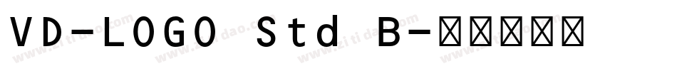 VD-LOGO Std B字体转换